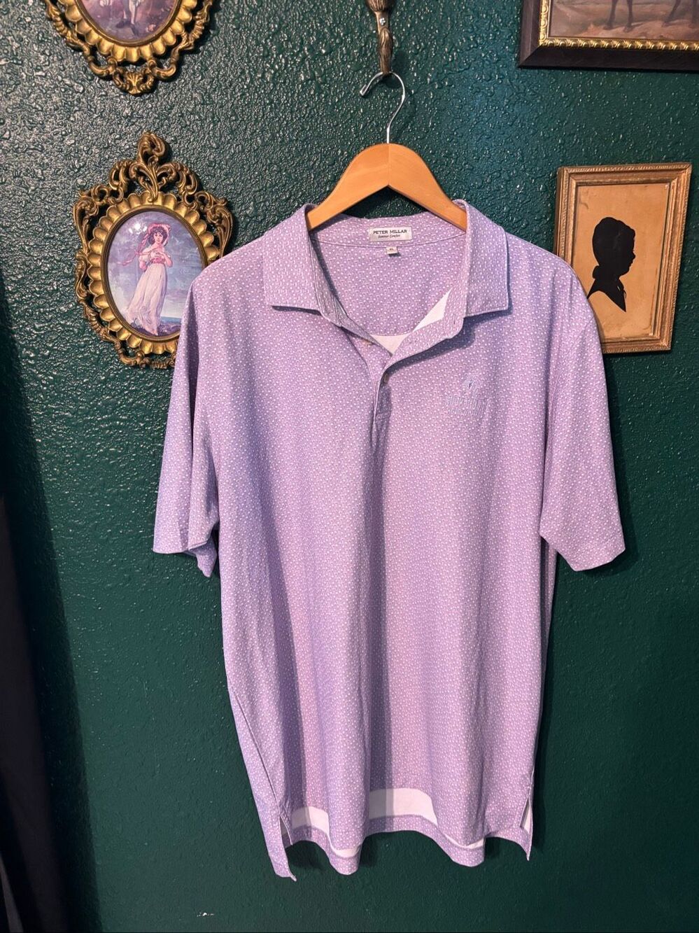 Men’s Peter Millar Summer Comfort Printed Coopershead Innsbrook Polo Sz XL